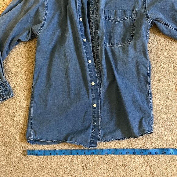 Vintage *GAP* Soft Denim Shirt | XS | Baggy Button-Up | Perfectly Worn-In | EUC - Picture 4 of 9
